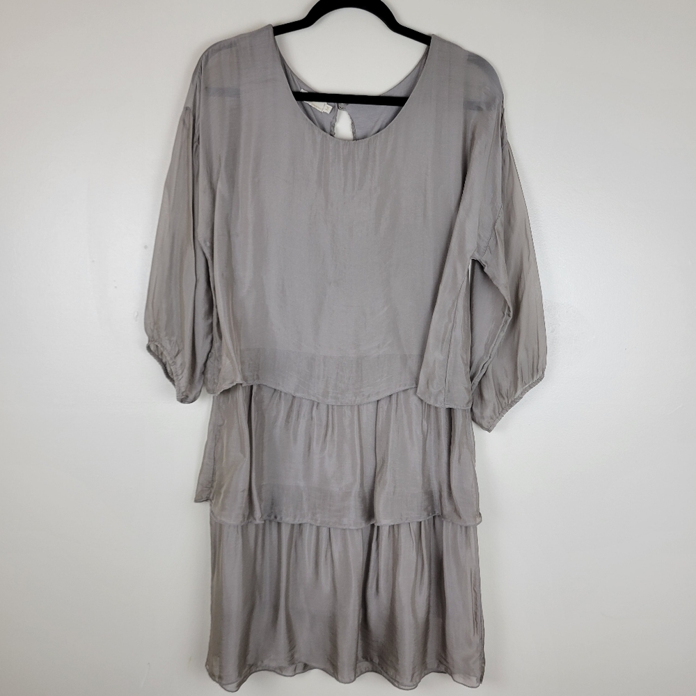 M for Bolide Ruffled Silk Dress